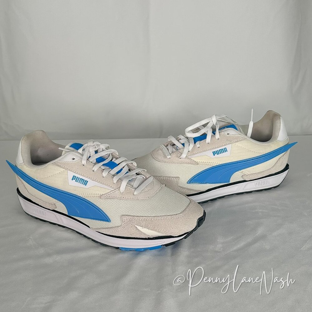 NIB Puma Lo Rider Tech Retro Sneaker Size 10 Marshmallow Black - Picture 9 of 12